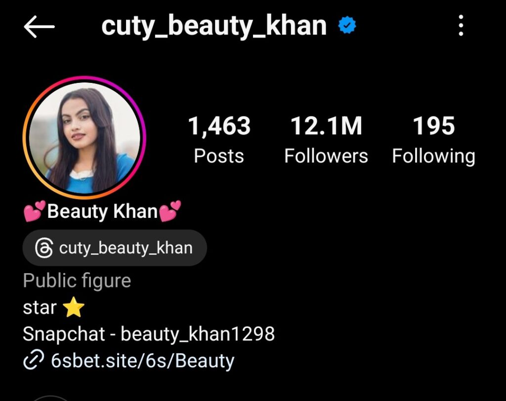 Beauty Khan Instagram