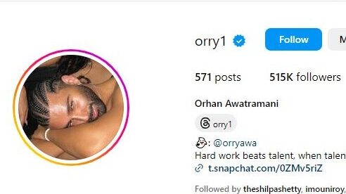 Orry Awatramani Instagram